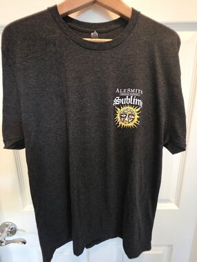 x Sublime Men's Charcoal Graphic T-Shirt